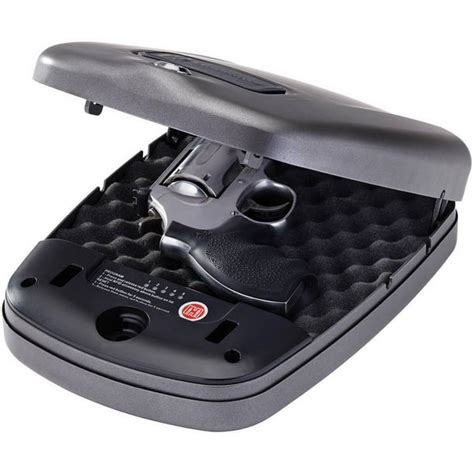 hornady arm lock box pistol security box steel black|portable lock box for valuables.